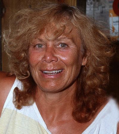 Andrea Horn 1986, braungebrannt im Marmara Meer